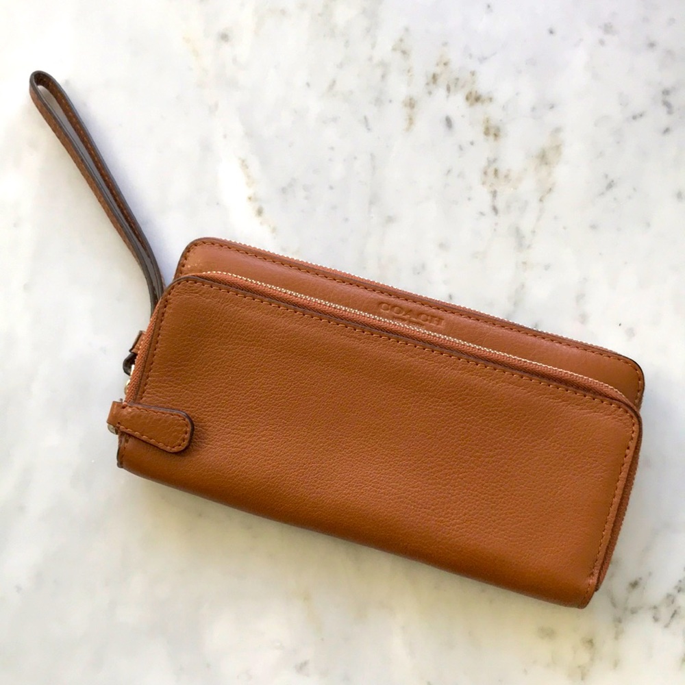Coach Continental Wallet In Brass/1941 Saddle